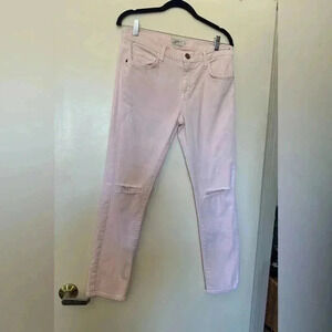 The Stiletto Blushback Harbor Destroy Pink Jeans by Current/Elliot